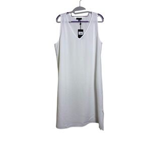 Franne‎ Golde Ibiza Dress XL NWT Ivory Shift Sleeveless Made in USA